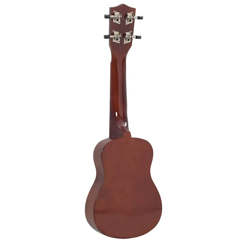 Set ukulele soprano, cu husă, pentru copii, natural, 21"