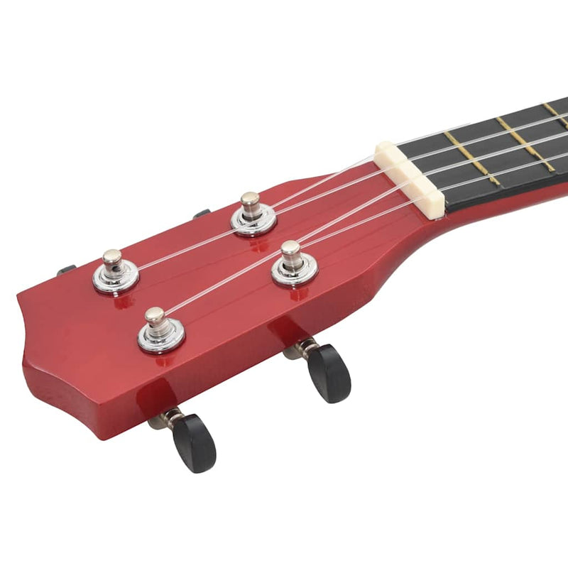 Set ukulele soprano, cu husă, pentru copii, natural, 21"