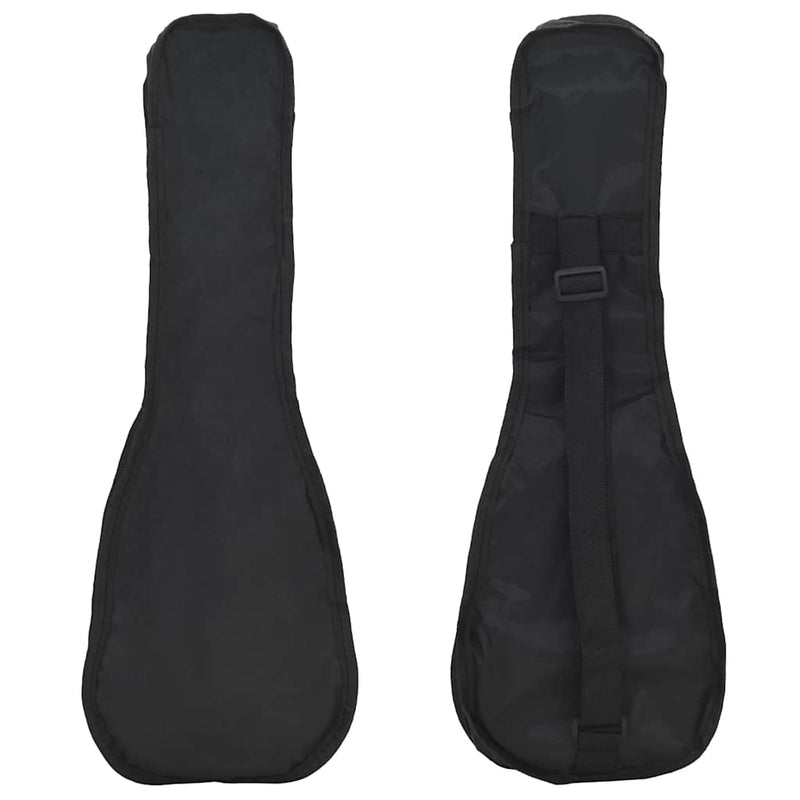 Set ukulele soprano, cu husă, pentru copii, negru, 21"