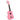 Set ukulele soprano, cu husă, pentru copii, roz, 21"