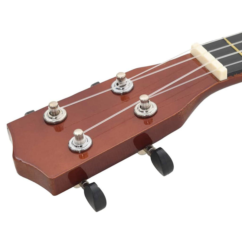 Set ukulele Soprano pentru copii, cu husă, natural, 23"