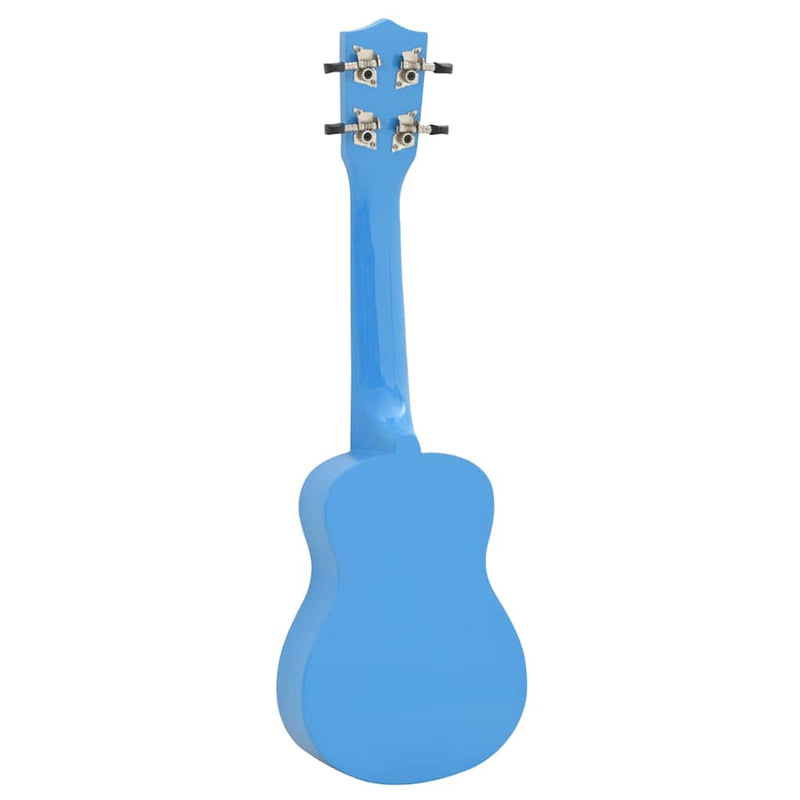 Set ukulele Soprano pentru copii, cu husă, bleu, 23"