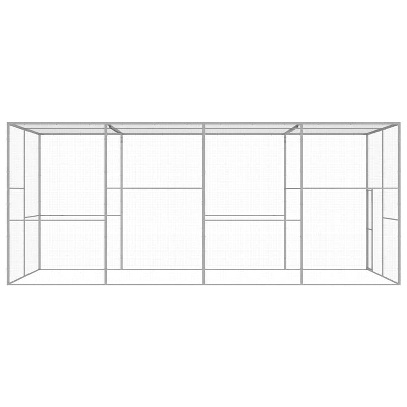 Cușcă pentru pisici, 6x3x2,5 m, oțel galvanizat