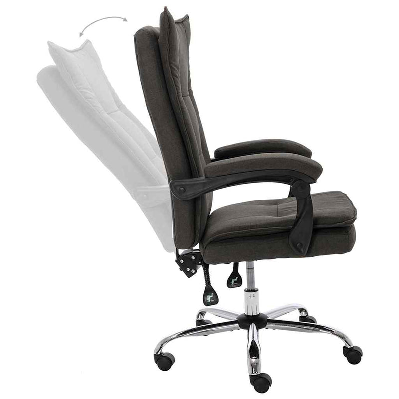 Scaun de birou, gri, material textil