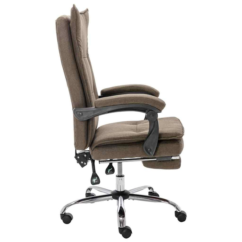 Scaun de birou, gri taupe, material textil