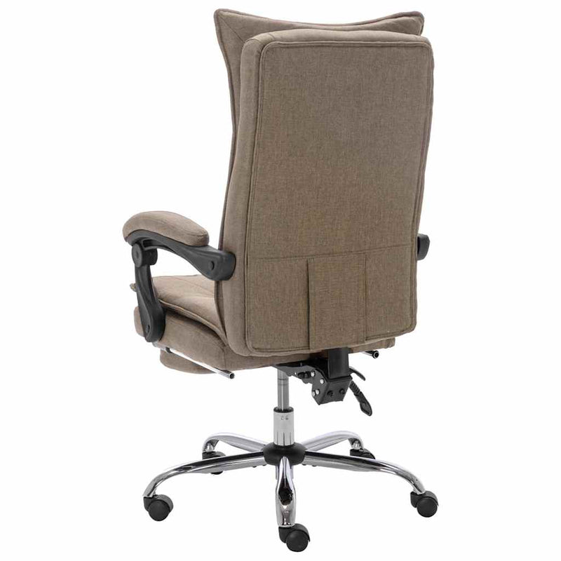 Scaun de birou, gri taupe, material textil