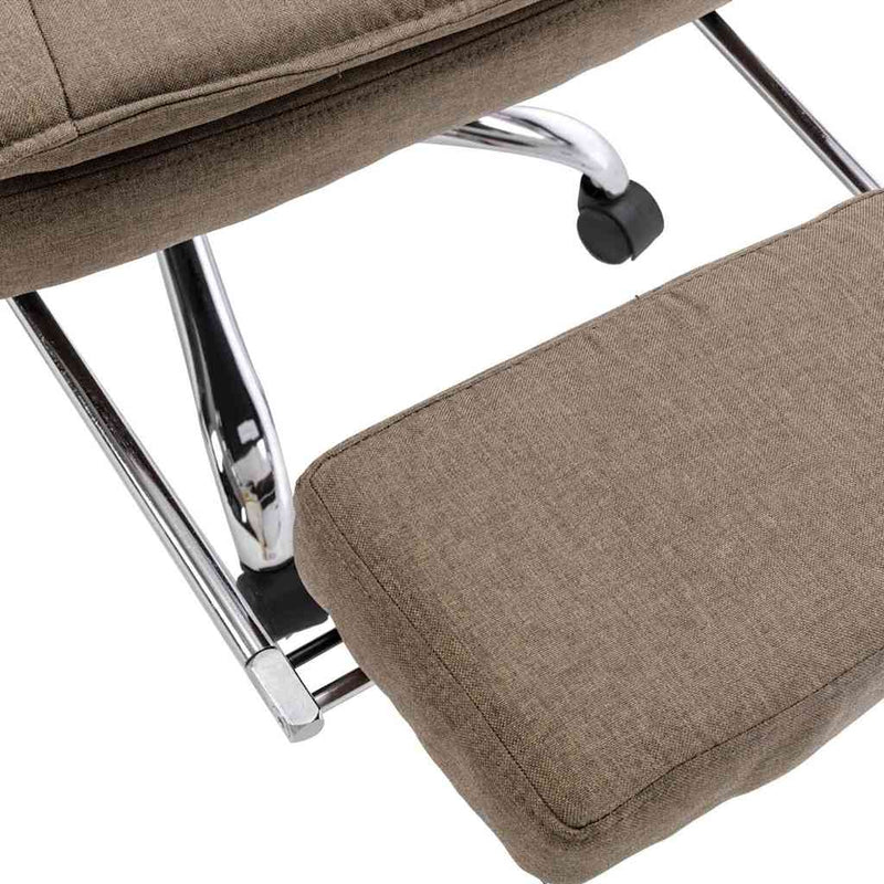 Scaun de birou, gri taupe, material textil