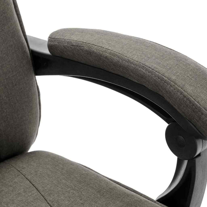 Scaun de birou cu masaj, gri, material textil