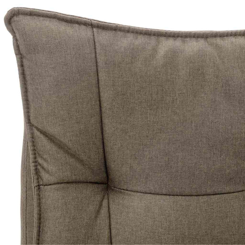 Scaun de birou cu masaj, gri taupe, material textil