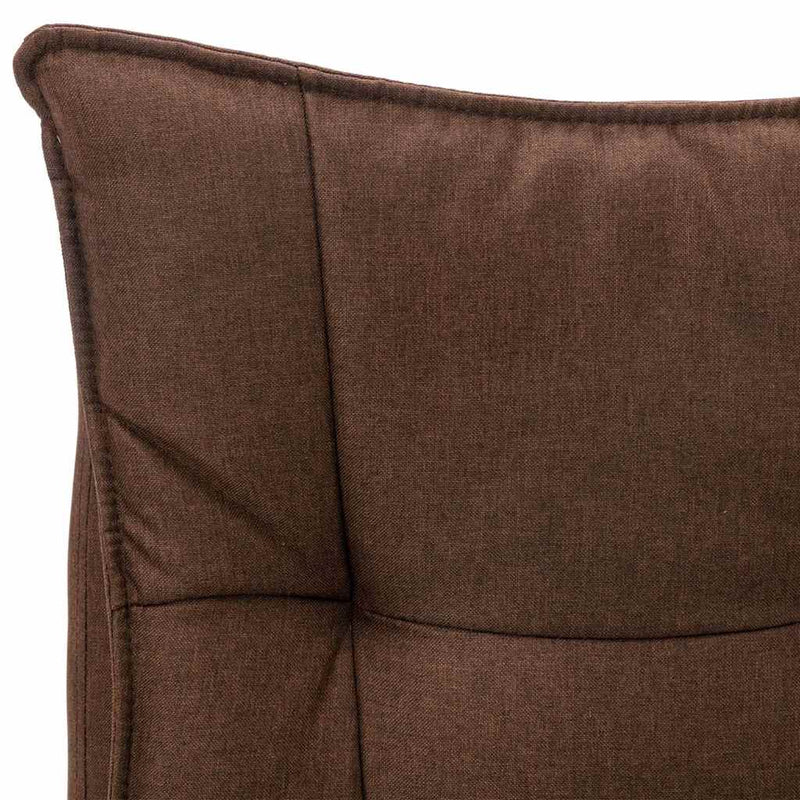 Scaun de birou cu masaj, maro, material textil