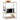 Dulap microunde, alb/stejar, 60x39,6x79,5 cm, lemn prelucrat