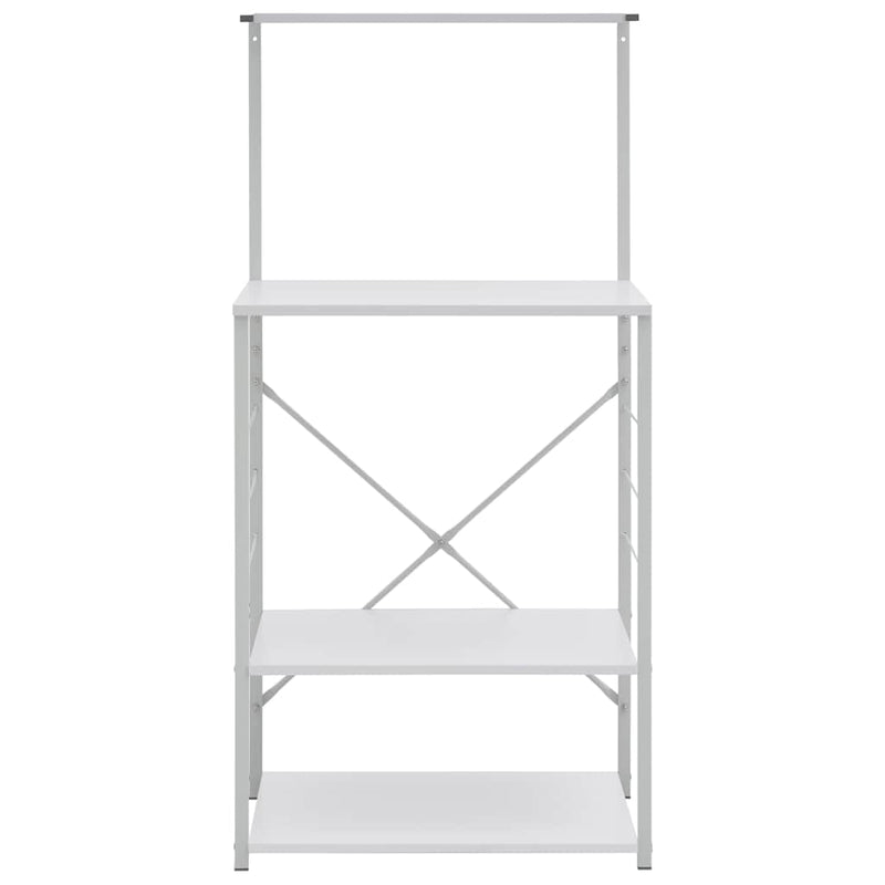 Dulap cuptor microunde, alb, 60x39,6x123 cm, lemn prelucrat