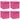 Cutii depozitare cu capace 4 buc. roz, 32x32x32 cm, textil