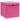 Cutii depozitare cu capace 10 buc. roz, 32x32x32 cm, textil