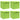 Cutii depozitare cu capace 4 buc. verde, 32x32x32 cm, textil