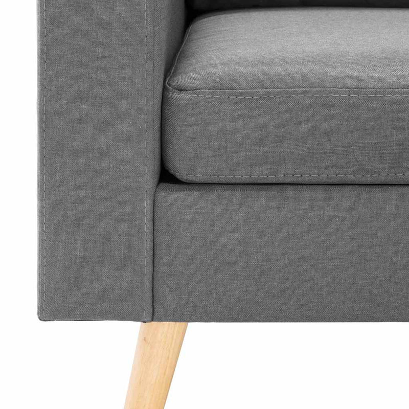 Fotoliu, gri deschis, material textil