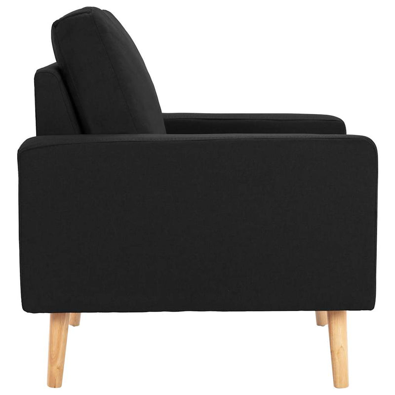Fotoliu, negru, material textil