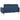 Canapea cu 2 locuri, albastru, material textil