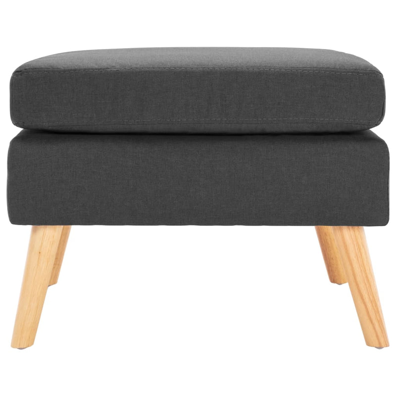 Taburet, gri închis, material textil