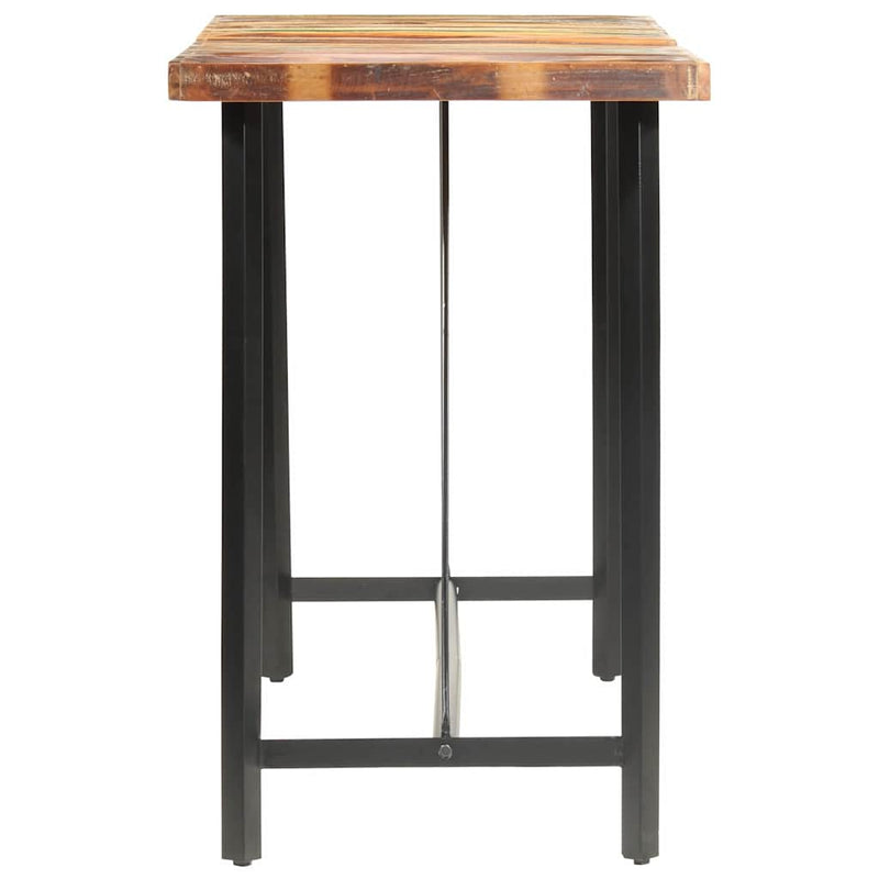 Set mobilier de bar, 9 piese, lemn masiv reciclat