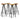 Set mobilier de bar, 9 piese, lemn masiv reciclat