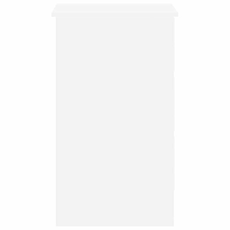 Birou, alb, 90x45x76 cm, lemn prelucrat
