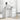 Birou, alb, 90x45x76 cm, lemn prelucrat