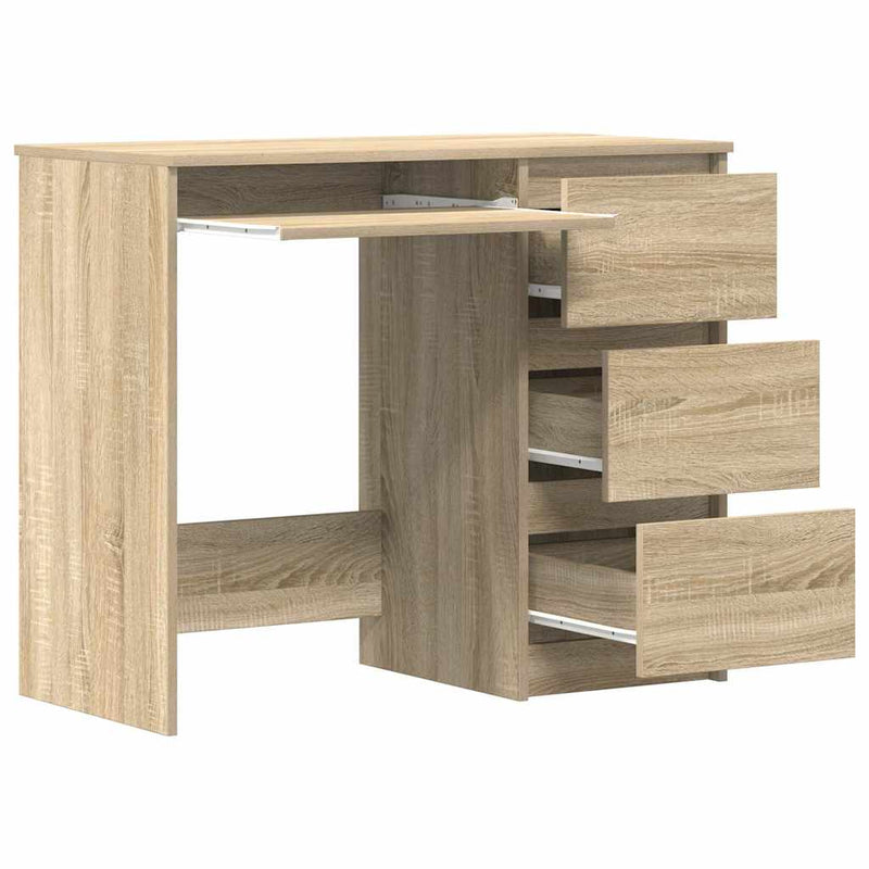 Birou, stejar sonoma, 90x45x76 cm, lemn prelucrat