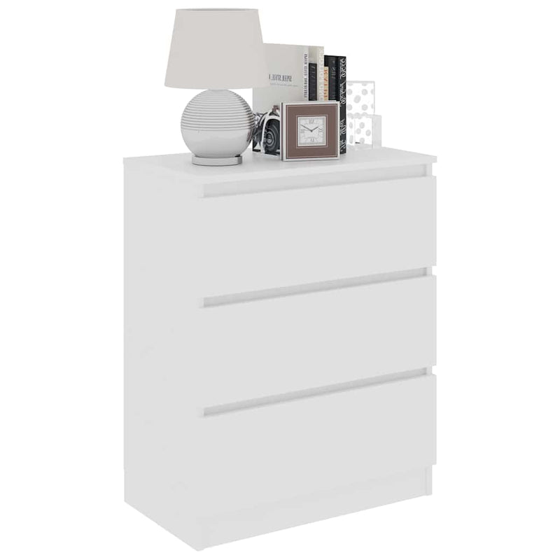 Dulap, alb, 60 x 35 x 76 cm, lemn prelucrat