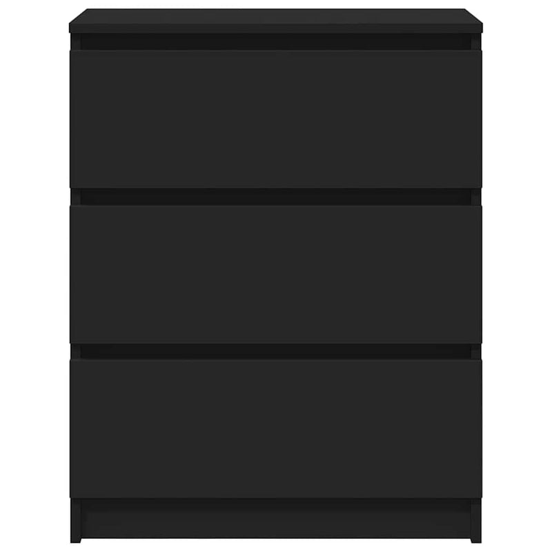 Dulap, negru, 60 x 35 x 76 cm, lemn prelucrat