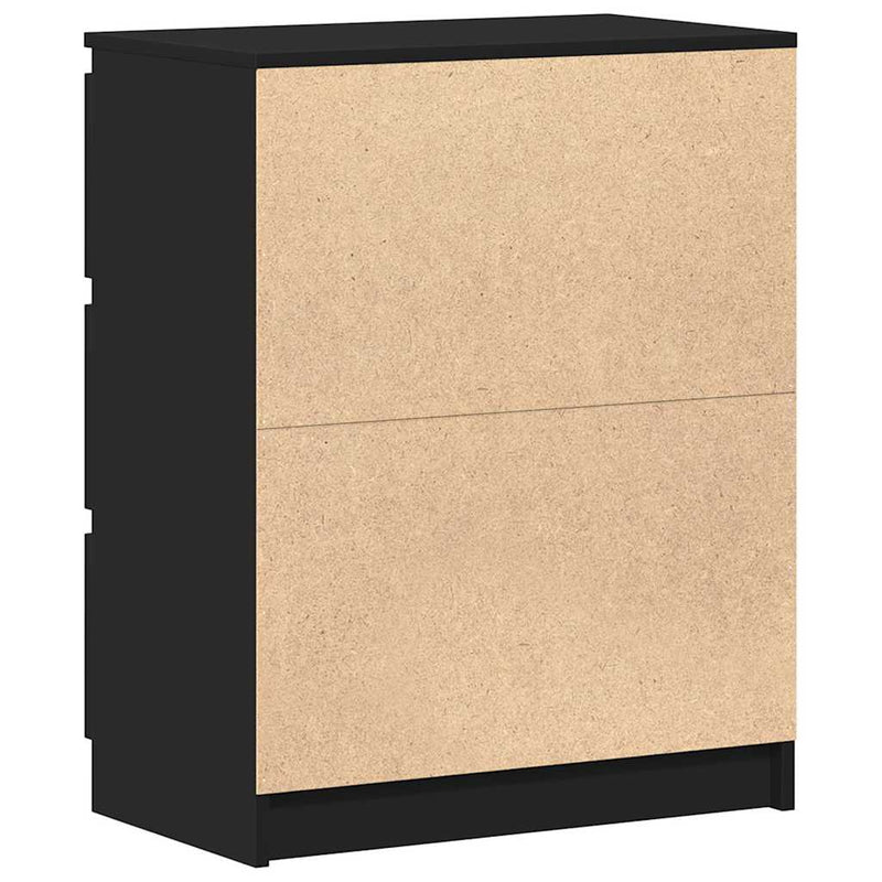Dulap, negru, 60 x 35 x 76 cm, lemn prelucrat