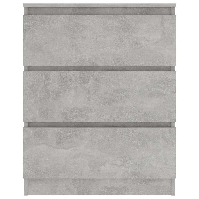 Servantă, gri beton, 60 x 35 x 76 cm, lemn prelucrat