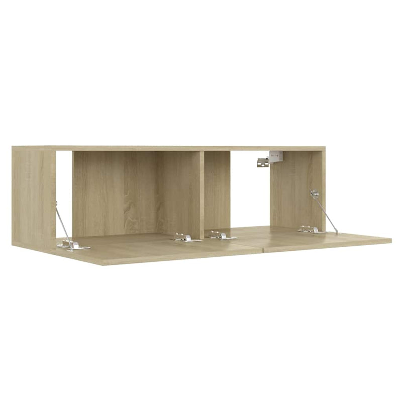 Comodă TV, stejar Sonoma, 100 x 30 x 30 cm, lemn prelucrat