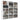 Dulap pentru CD-uri, alb, 100 x 23 x 89,5 cm, lemn prelucrat