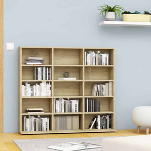 Dulap de CD-uri, stejar sonoma, 100x23x89,5 cm, lemn prelucrat