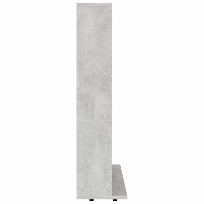 Dulap pentru CD-uri, gri beton, 100x23x89,5 cm, lemn prelucrat