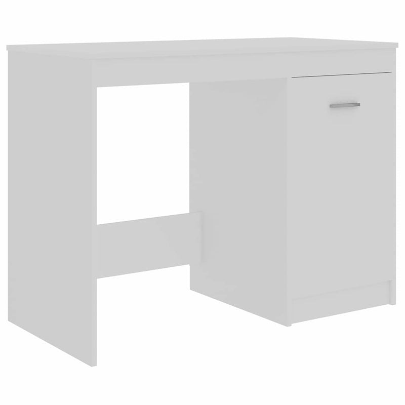 Birou, alb, 100x50x76 cm, lemn prelucrat