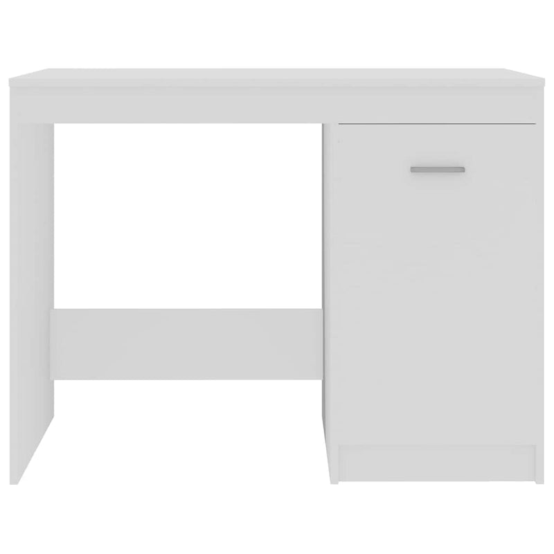 Birou, alb, 100x50x76 cm, lemn prelucrat