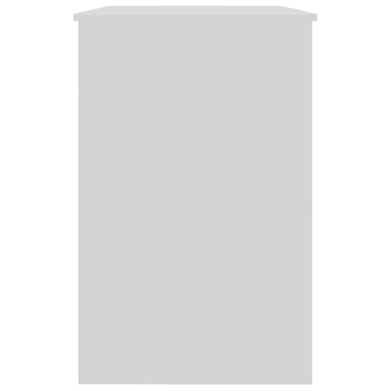 Birou, alb, 100x50x76 cm, lemn prelucrat