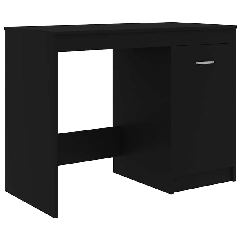 Birou, negru, 100x50x76 cm, lemn prelucrat
