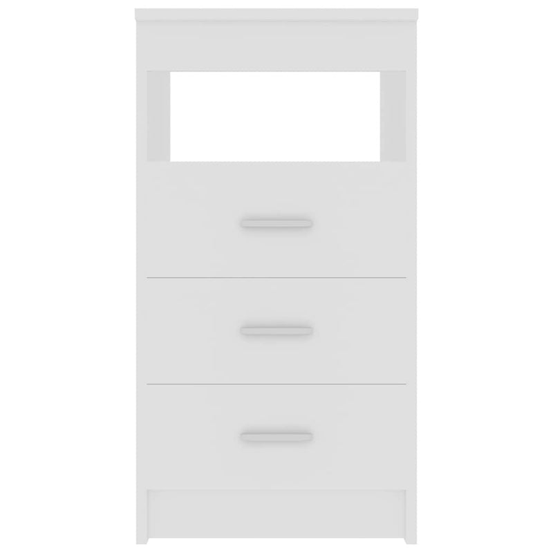 Dulap cu sertare, alb, 40x50x76 cm, lemn compozit