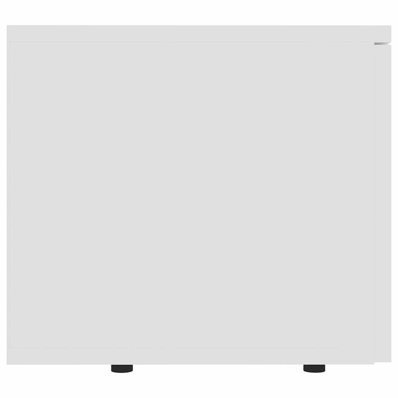 Dulap TV, alb, 80x34x30 cm, lemn prelucrat
