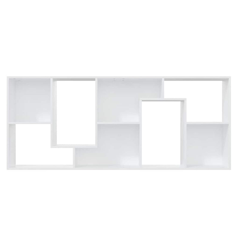 Bibliotecă, alb, 67x24x161 cm, lemn prelucrat