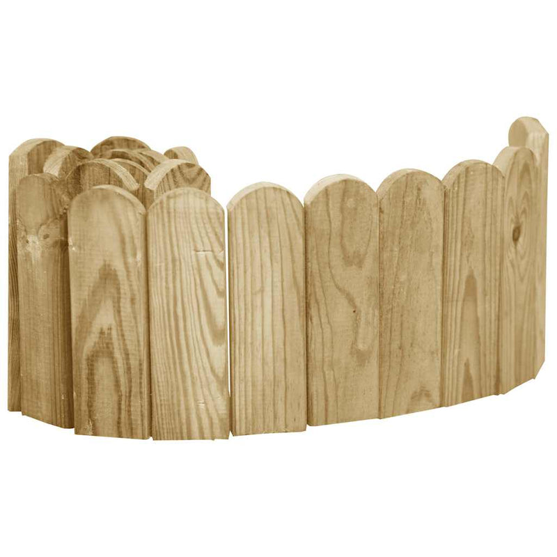 Role de bordură, 3 buc., 120 cm, lemn de pin tratat
