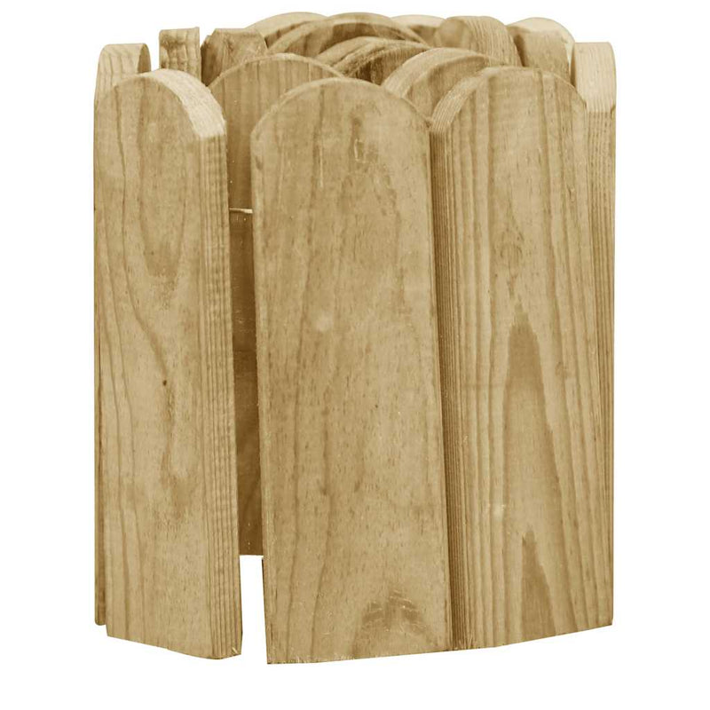 Role de bordură, 3 buc., 120 cm, lemn de pin tratat
