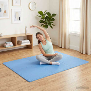Saltele de exerciții, 24 buc., albastru, 8,64 ㎡, spumă EVA