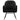 Scaun balansoar, negru, catifea