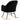 Scaun balansoar, negru, catifea