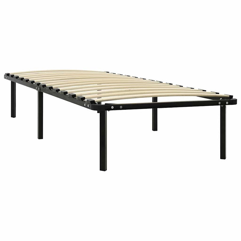Cadru de pat, negru, 100 x 200 cm, metal