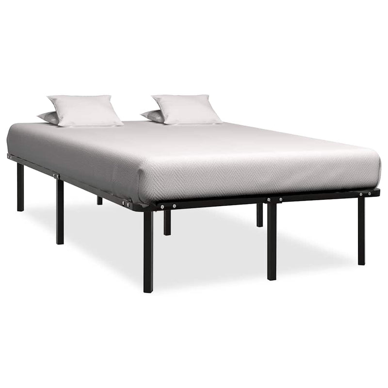Cadru de pat, negru, 160 x 200 cm, metal